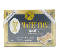 مبخرة فحم سحرية ذهبية 60 قطعة
