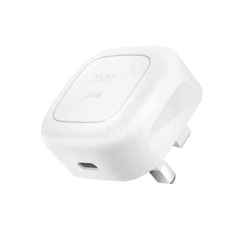 Belkin Boost Charge 20W Wall Charger with Type-c Cable, 1m, White, WCA009my1MWH-B6