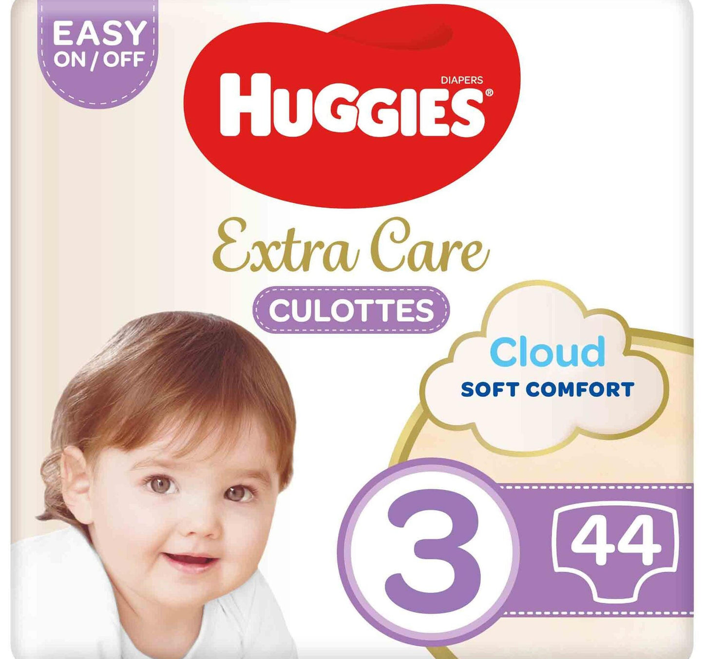 Huggies Extra Care Culottes Size 3 6-11 kg Diaper Pants 44 pcs