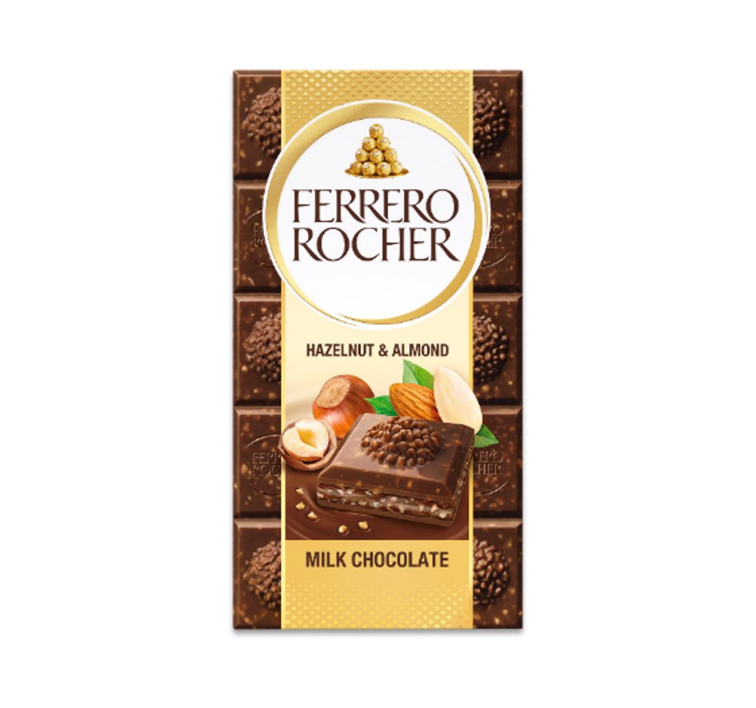 Ferrero Rocher Milk Hazelnut & Almond Tablets 90 g