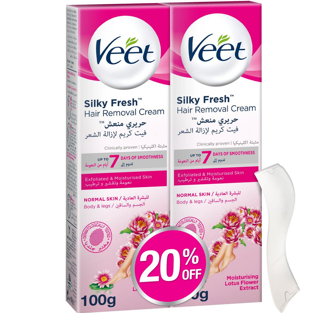 Veet Hair Removal Cream Normal Skin 2 x 100 g