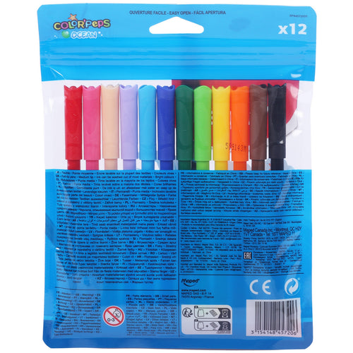 Maped Felt Pen 12 Colors MD-845720