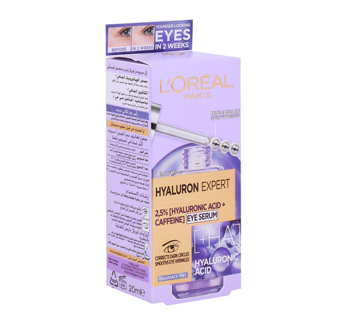 L'Oreal Paris Eye Serum Hyaluronic Acid + Caffeine 20 ml