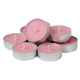Maple Leaf Scented Tealight Candle Set 50pcs Pink