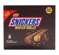Snickers Wafer Rolls With Peanut Flavour 5 x 24 g
