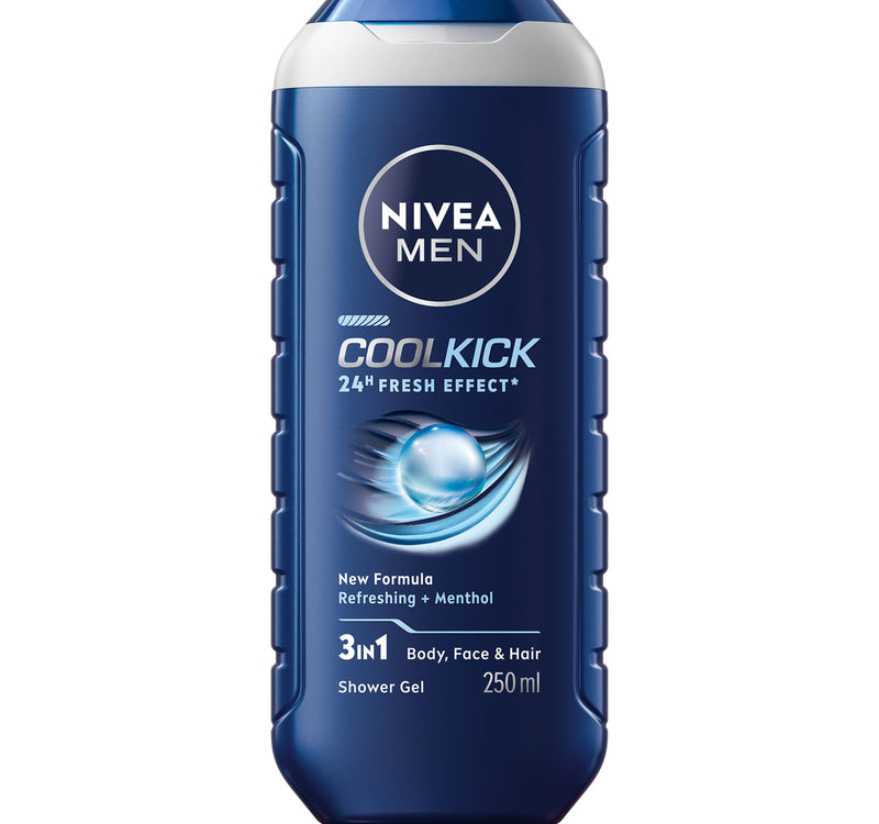 جل الاستحمام نيفيا للرجال كول كيك 3 في 1 غسول للجسم 250 مل