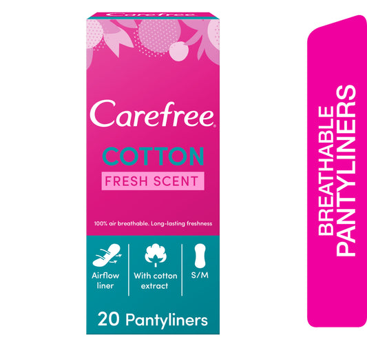 فوط كيرفري اليومية برائحة قطنية منعشة، 20 قطعة