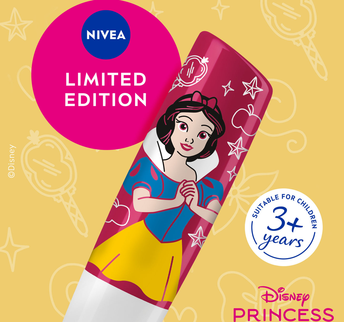 Labello Disney Princess Snow White Lip Balm for Kids Candy Apple Dream Flavor 4.8 g