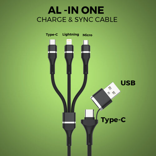 Trands 60W All in One Cable CA8476, Black