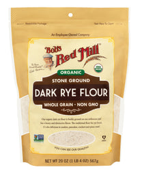 دقيق الجاودار الداكن العضوي المطحون على الحجر من بوبس ريد ميل 567 جرام