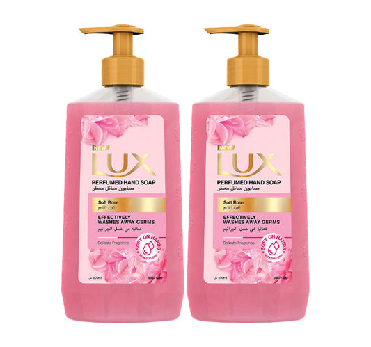 غسول اليدين المعطر لوكس لمسة ناعمة 2 × 500 مل