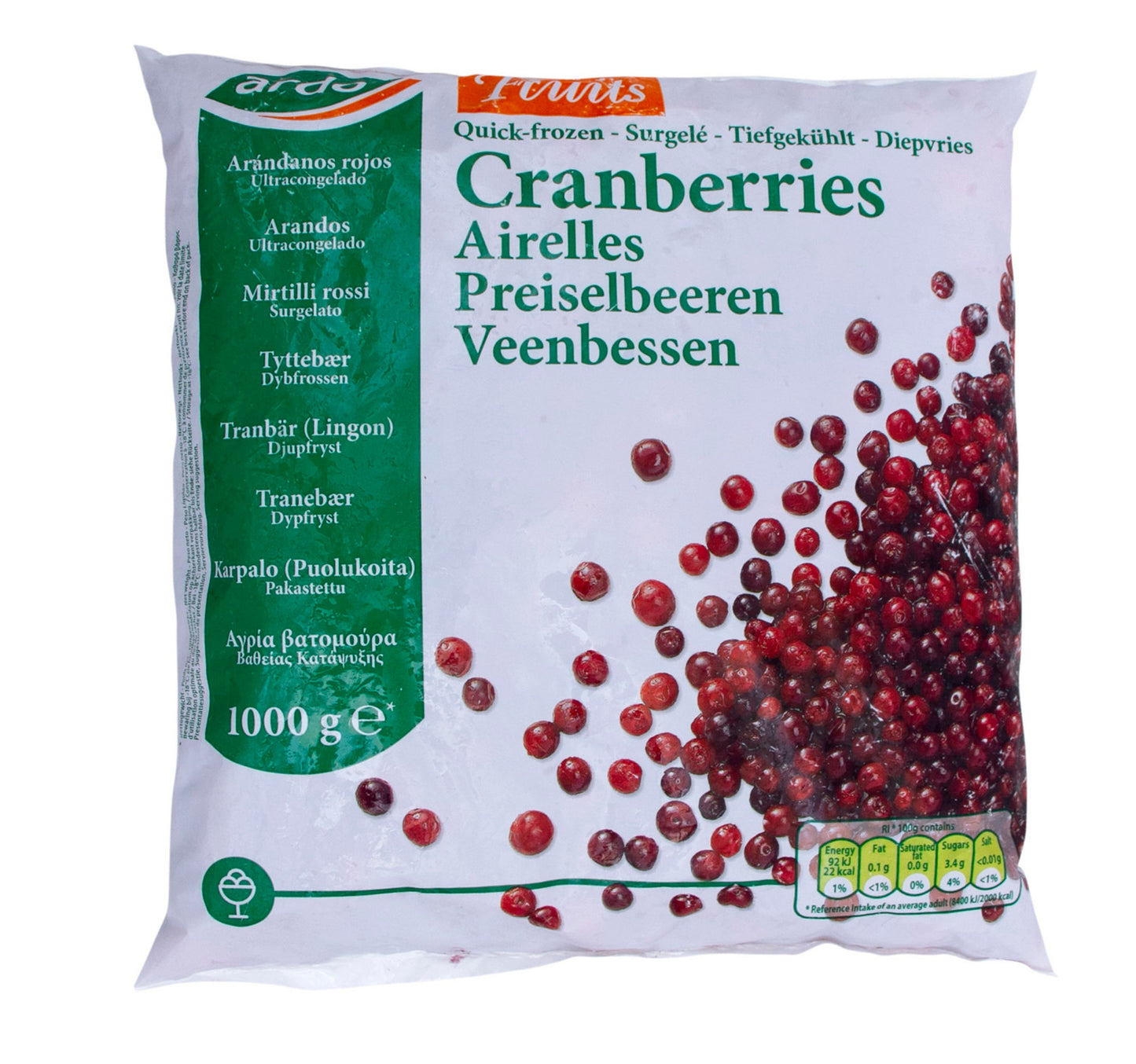Ardo Cranberries 1 kg