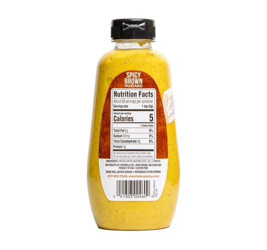 Essential Everyday Spicy Brown Mustard 340 g