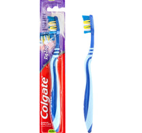 فرشاة أسنان كولجيت زجزاج المرنة متوسطة الحجم، ألوان متنوعة، قطعة واحدة