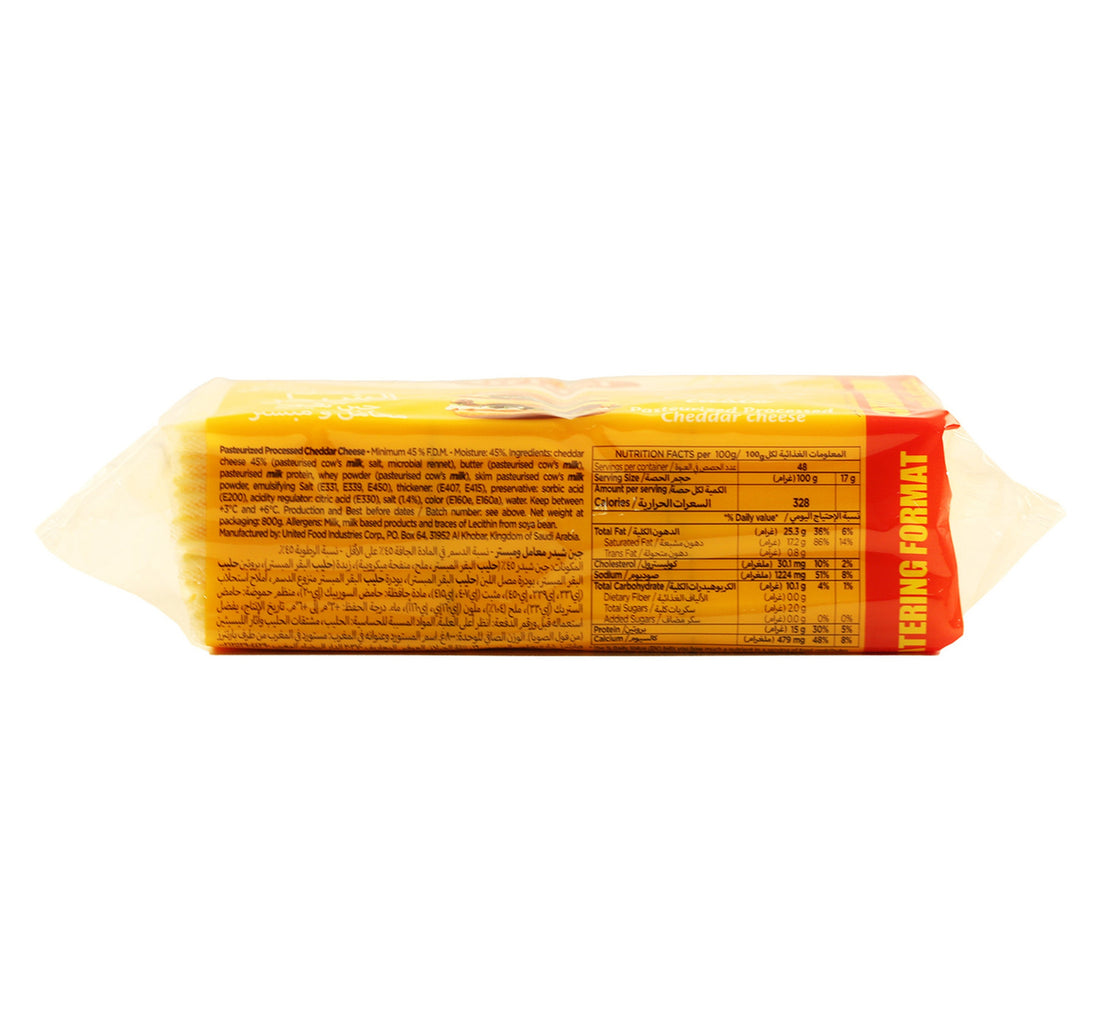 Bridel Cheddar Slice Cheese 800 g