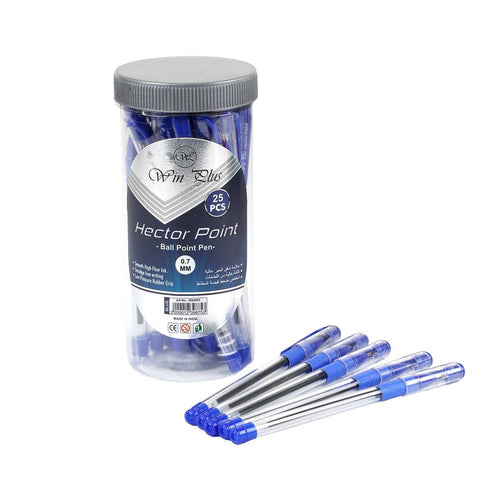 Win Plus Pen Blue Hector Point 0.7mm 25s