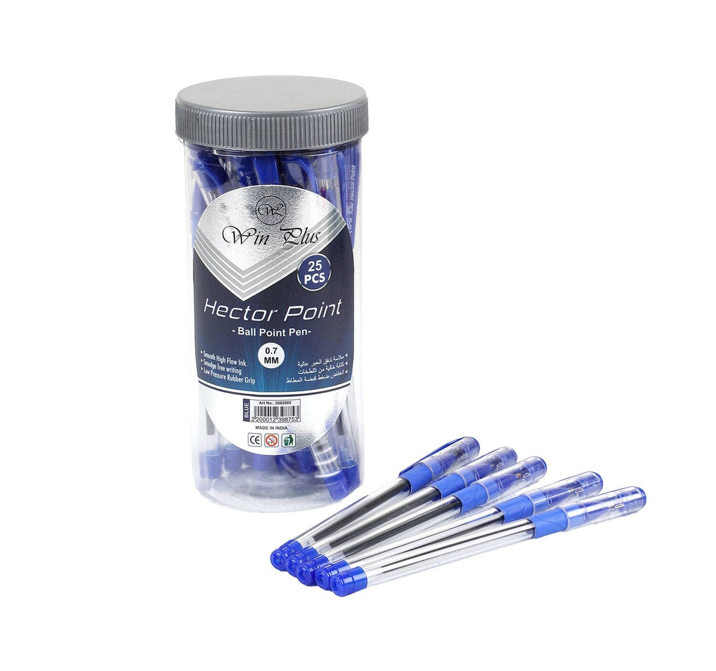 Win Plus Pen Blue Hector Point 0.7mm 25s