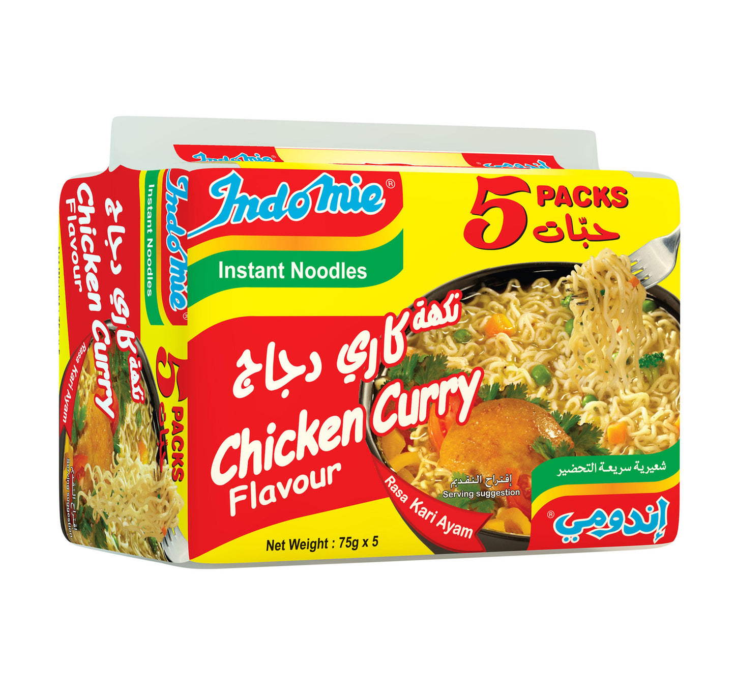 Indomie Instant Noodles Chicken Curry Flavour 5 x 75 g