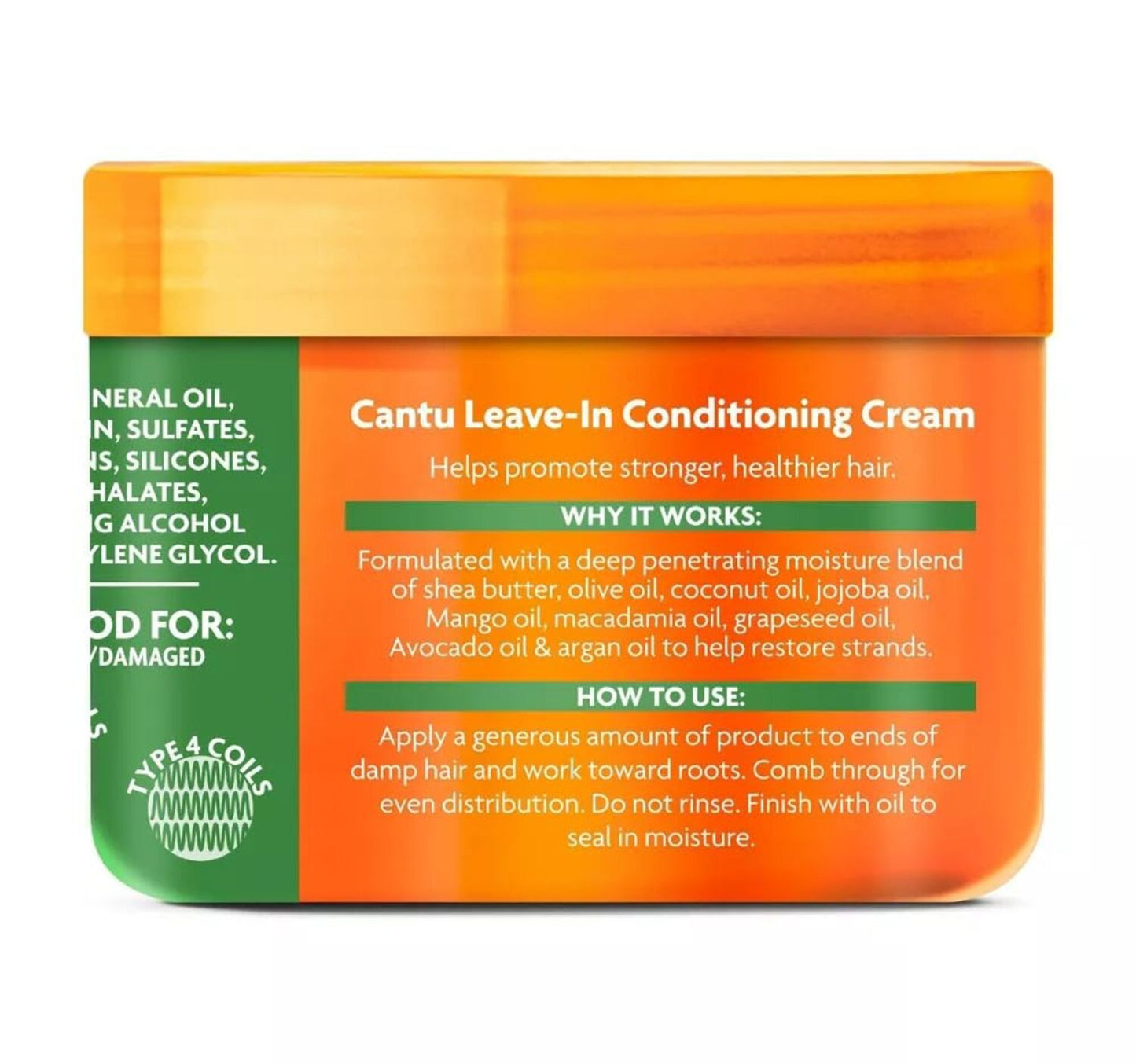 Cantu Natural Leave-In Shea Butter Conditioning Cream 340 g