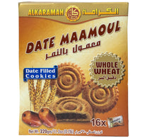 Al Karamah Date Maamoul Whole Wheat Date Filled Cookies 16 x 20g