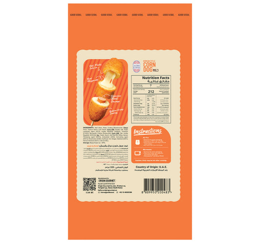 Good Seoul Korean Style Corn Dog Crispy Beef & Cheese 320 g