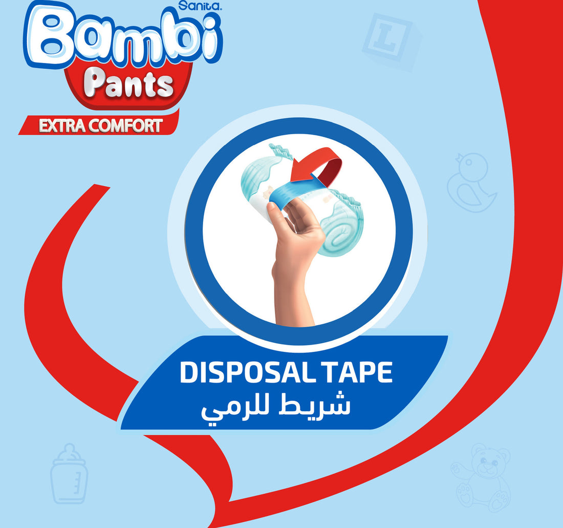 Sanita Bambi Baby Diaper Pants Size 6 Extra Large 16+ kg 80 pcs