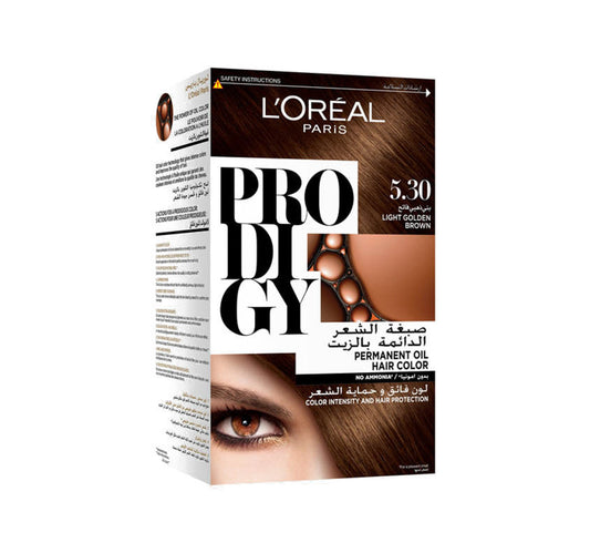 L'Oreal Paris Prodigy Hair Color 5.30 Light Golden Brown 1 pkt