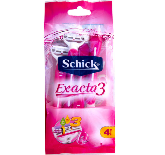 Schick Exacta 3 Women Razor 4 pcs