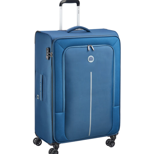 Delsey Caracas 4 Wheel Soft Trolley, 80 cm, Blue
