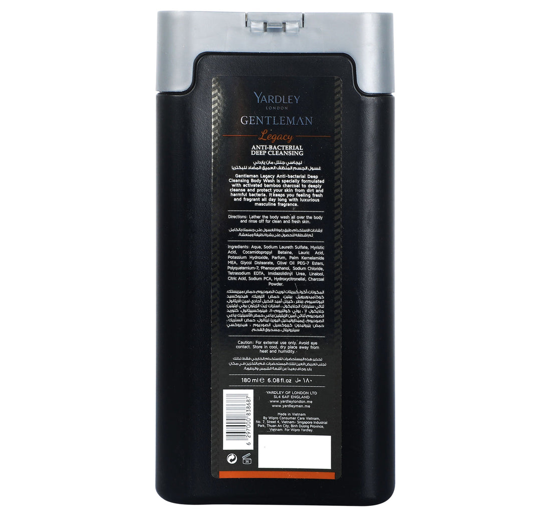 Yardley Body Wash Gentleman Legacy 180 ml