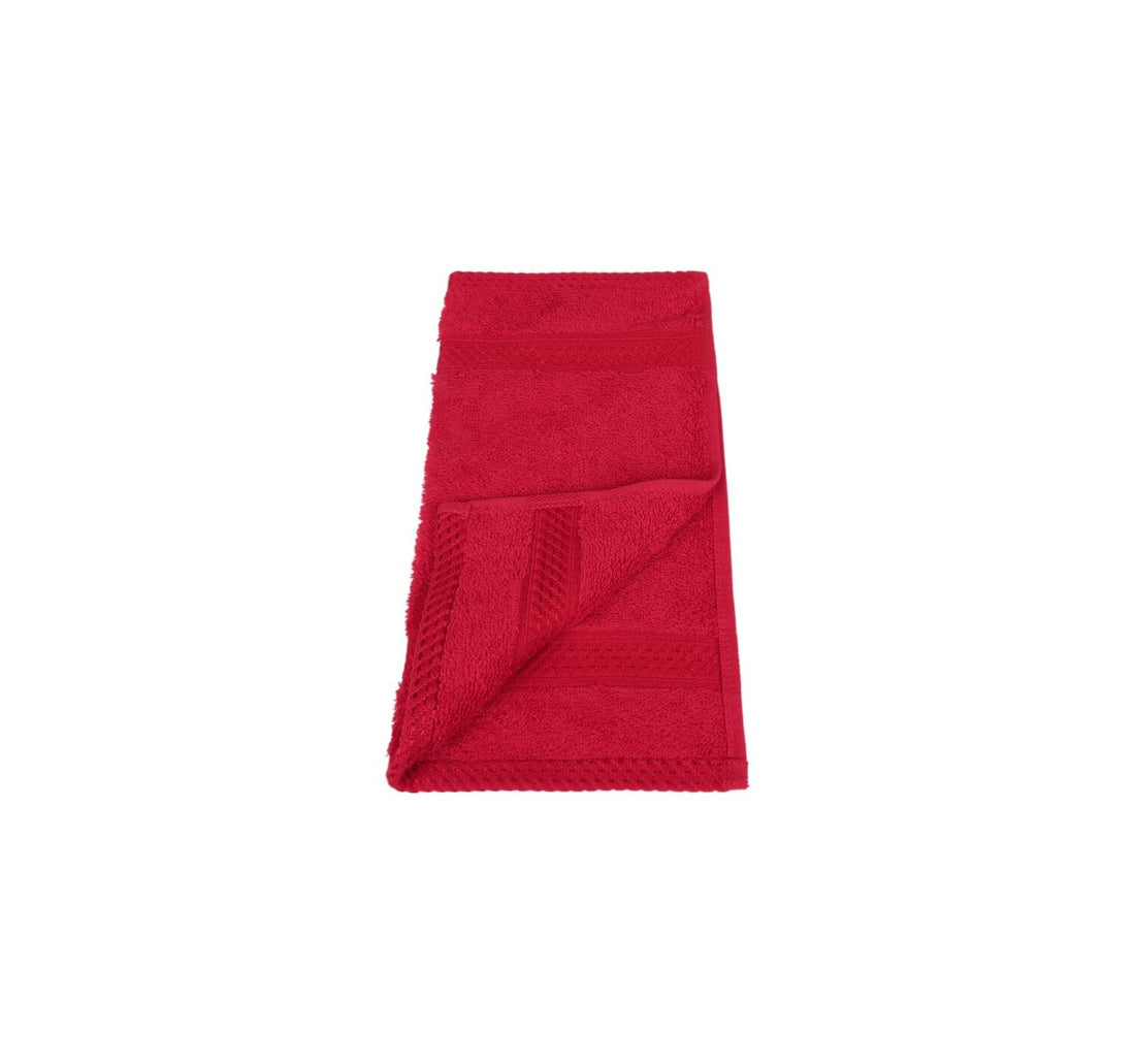 Laura Collection Face Towel, 30 x 30 cm, Red
