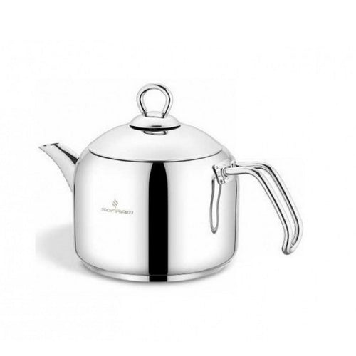 Sofram Stainless Steel Tea Pot With Handle, 1.25L