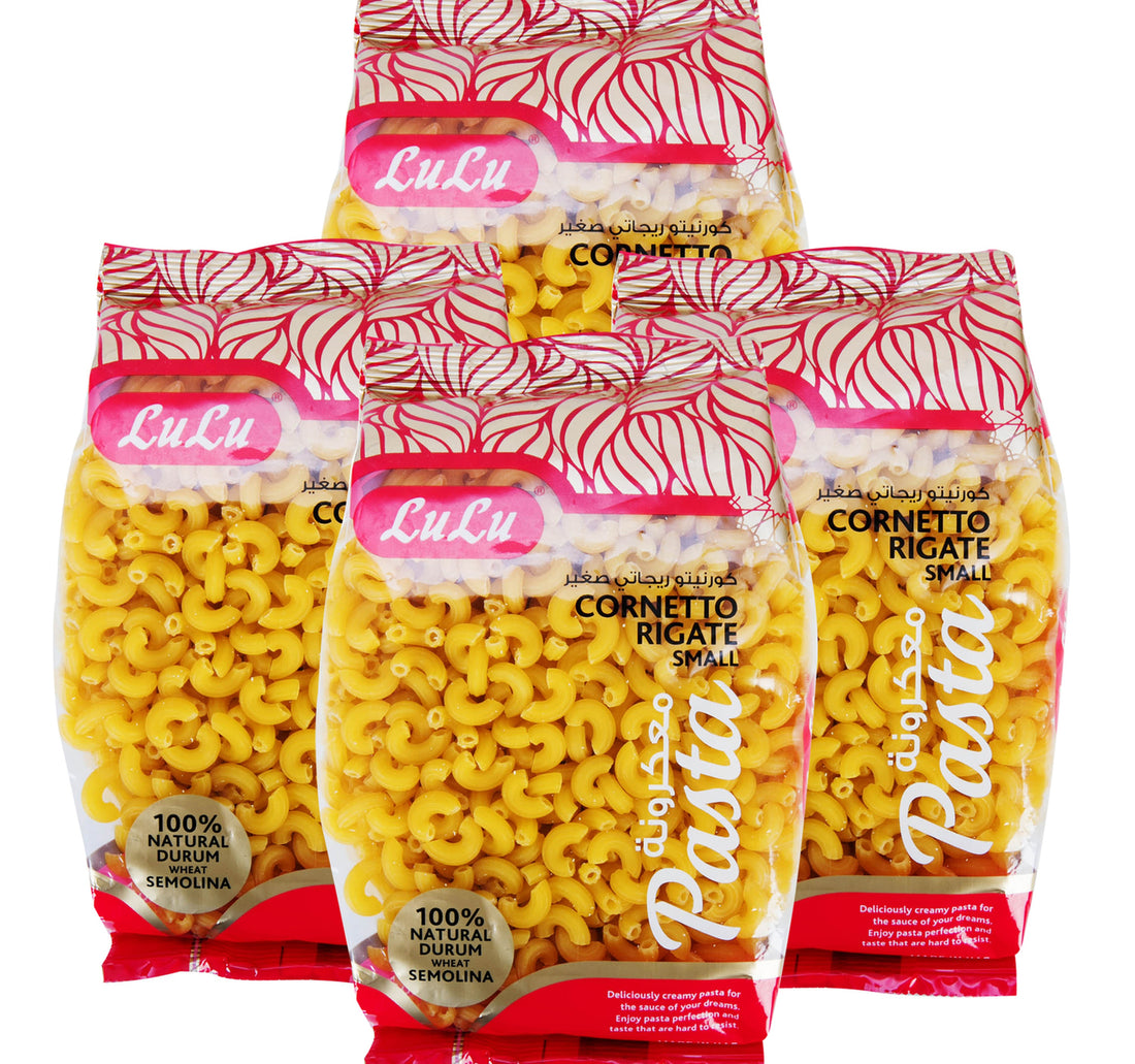 LuLu Cornetto Rigate Small Pasta 4 x 400 g