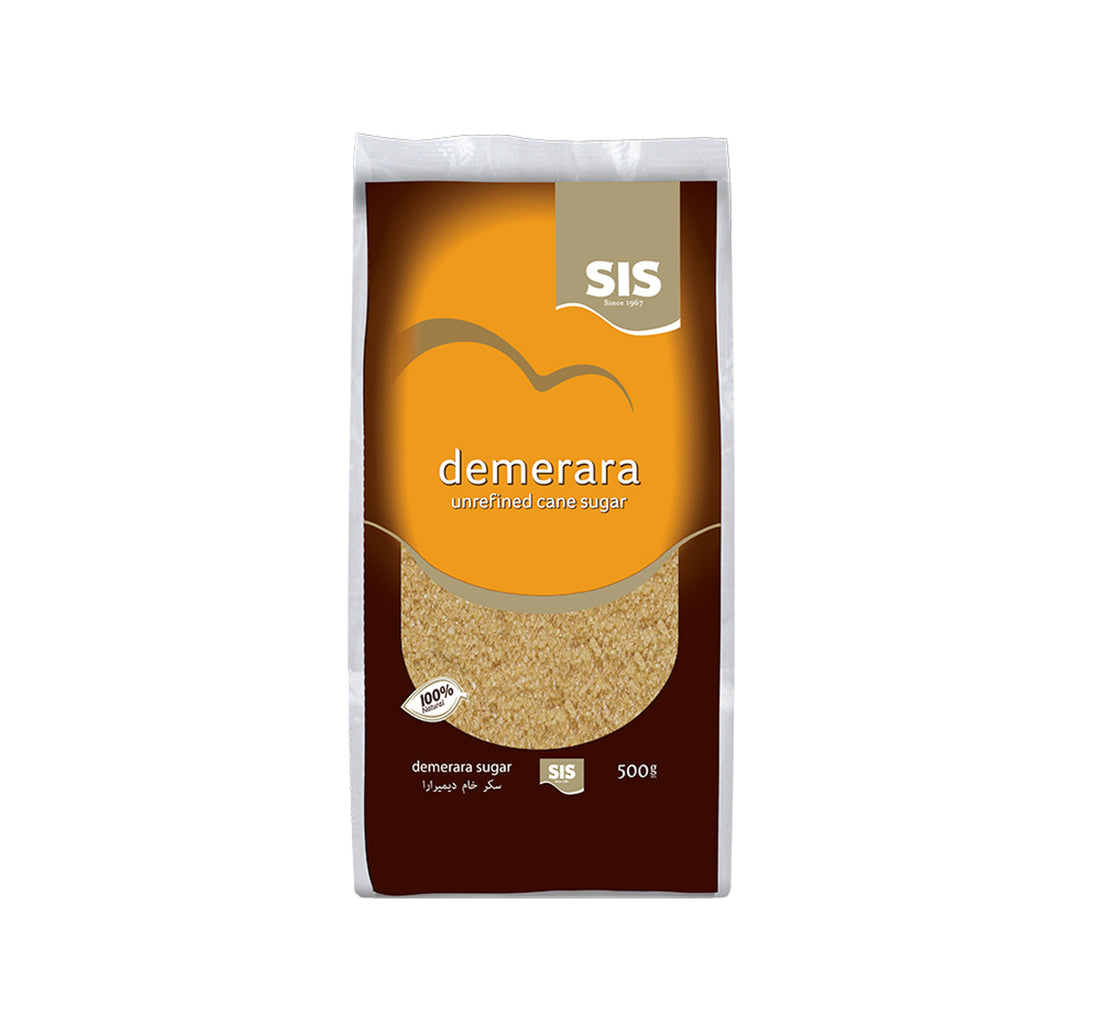 سكر قصب ديميرارا غير مكرر من شركة SIS، 500 غرام