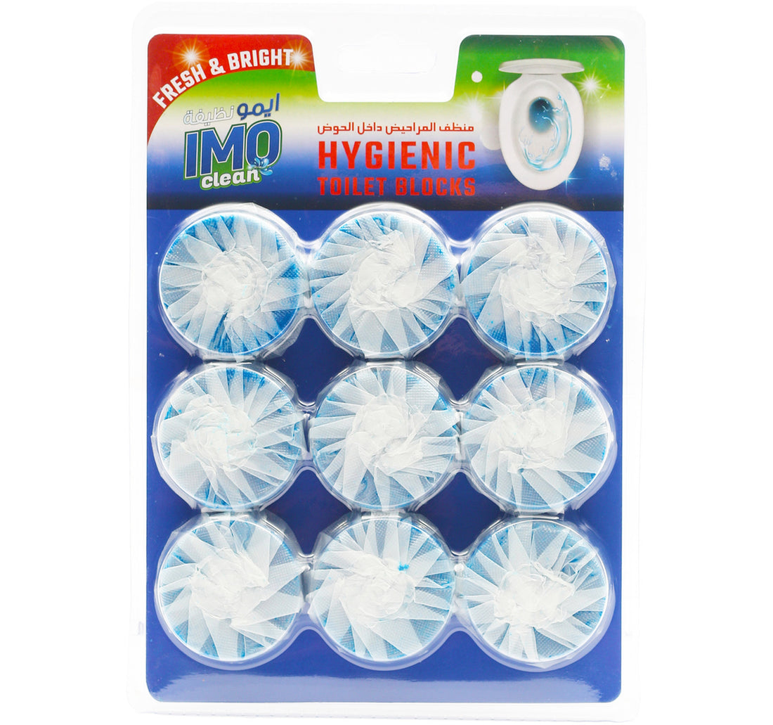 كتلة مرحاض IMO النظيفة الزرقاء 9 قطع