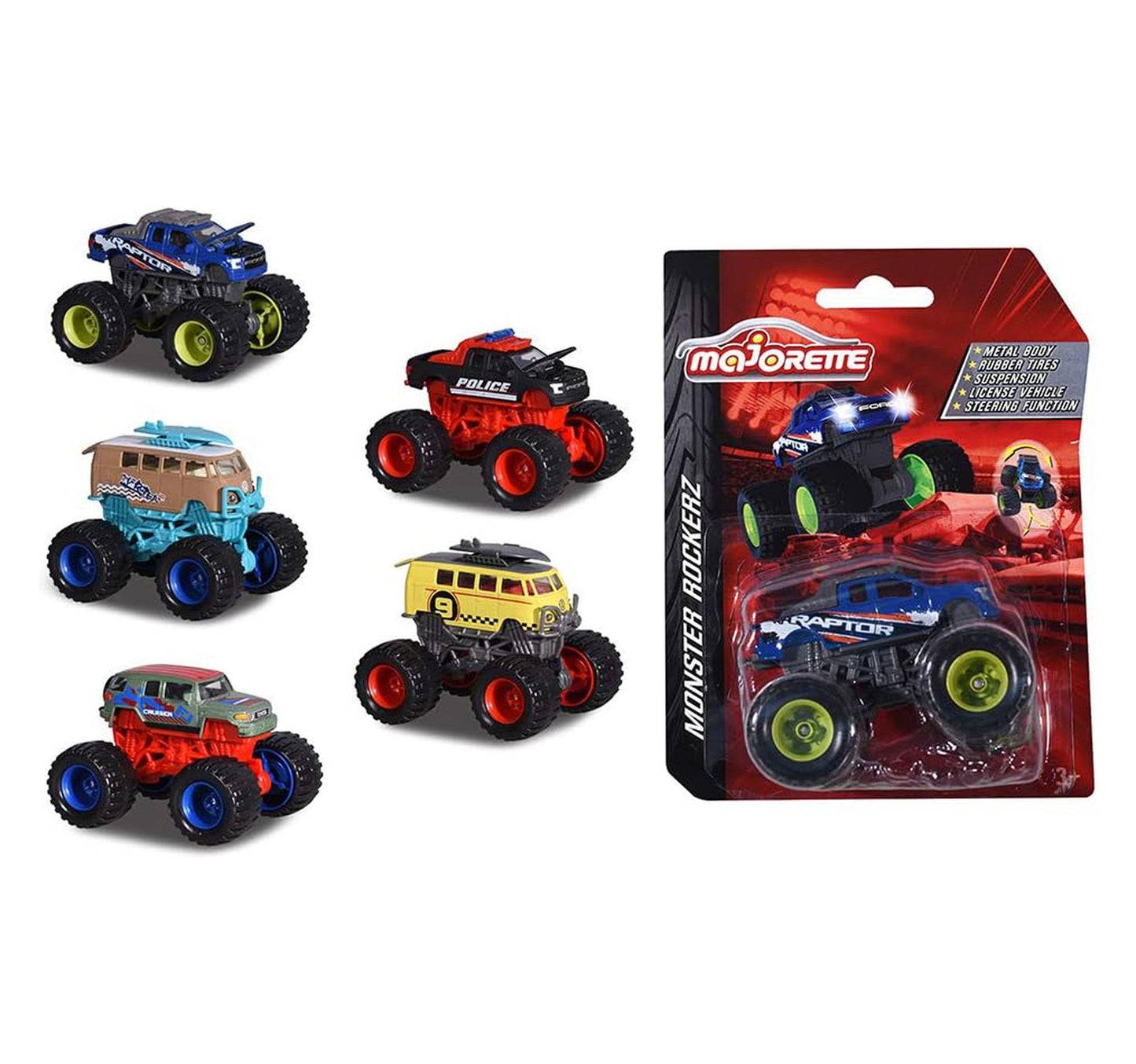 Majorette Monster Rockerz, 6 Assist, Assorted, 212057255