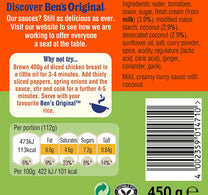 Ben's Original Korma Sauce 450 g