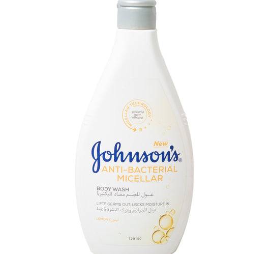 Johnson's Body Wash Anti-Bacterial Micellar Lemon 400 ml
