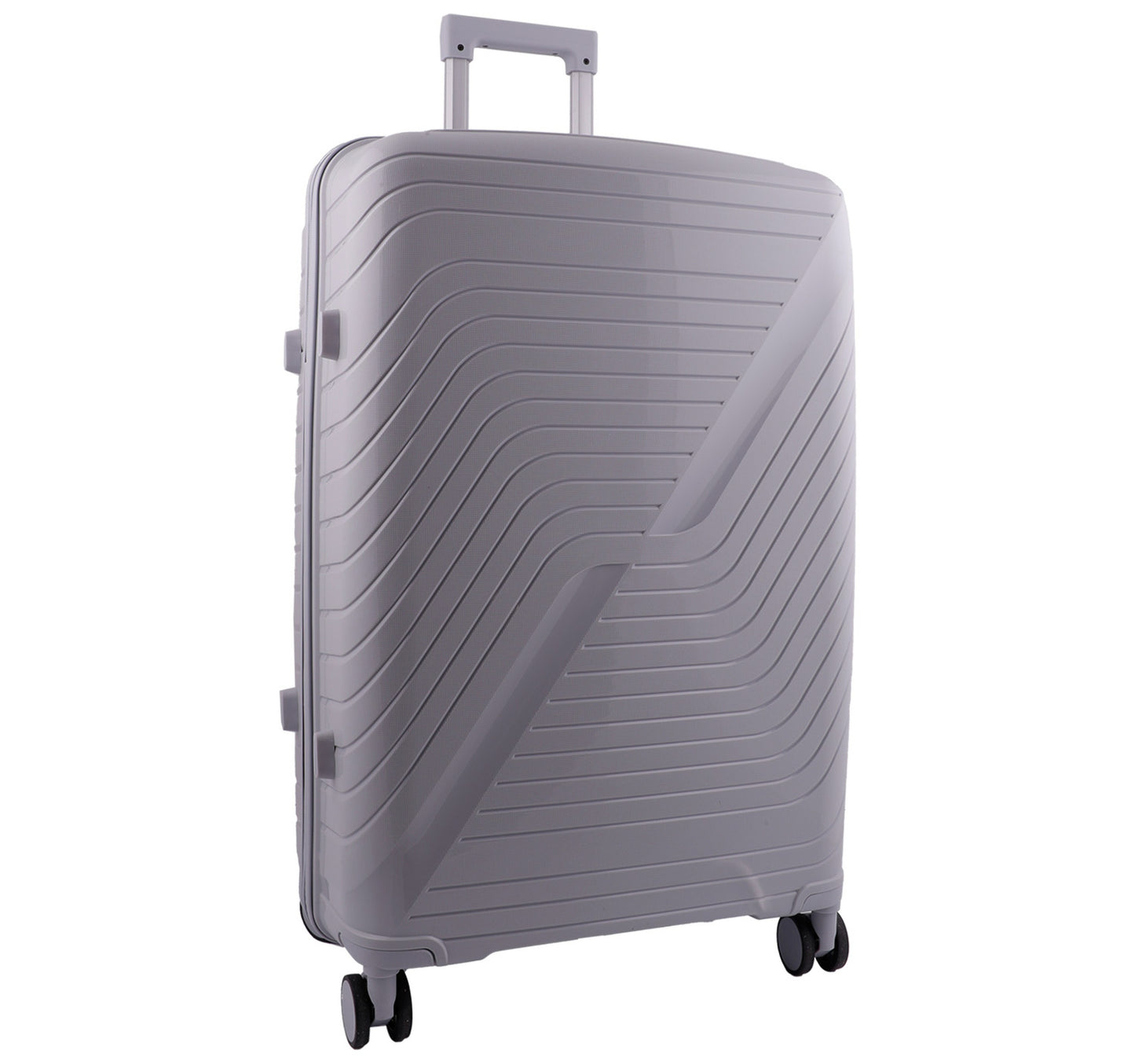 Ambest Polypropylene 4 Wheel Hard Trolley, 24 inches, Assorted, 43704