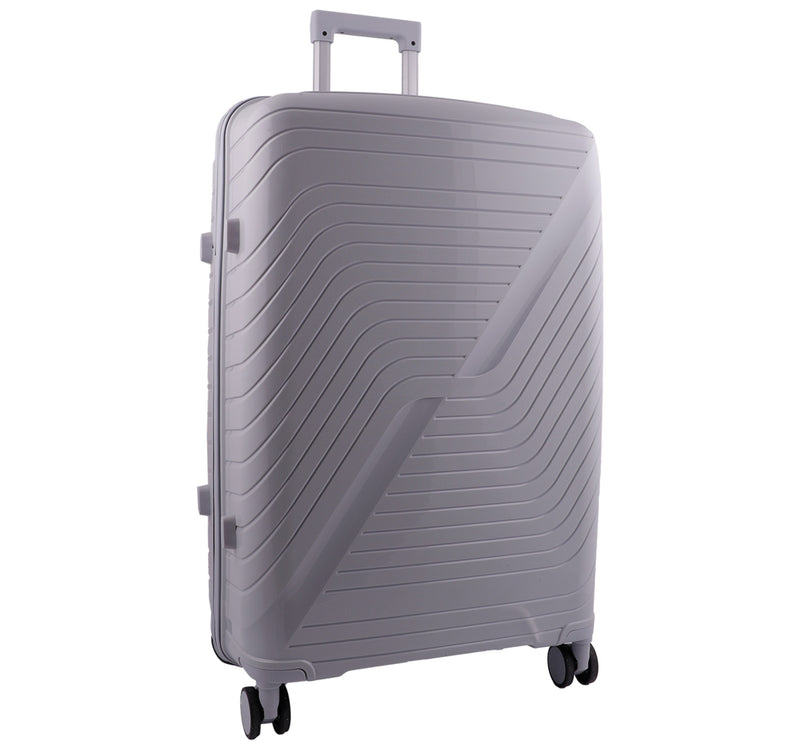 Ambest Polypropylene 4 Wheel Hard Trolley, 24 inches, Assorted, 43704