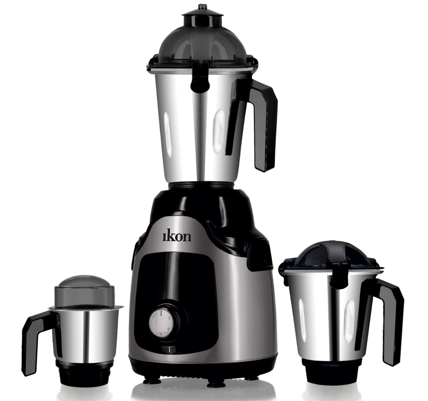 Ikon Mixer Grinder with 3 Jars, 850W, Grey/Black, IK-IN785