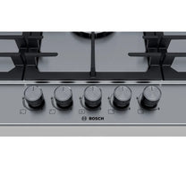 Bosch Series 6 Gas Hob 90 cm, Stainless Steel, PCQ9B5O90M