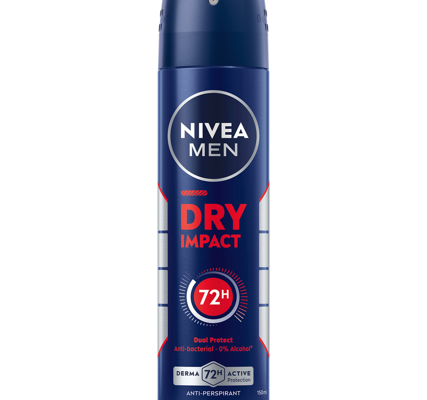 مزيل عرق نيفيا مين دراي إمباكت للرجال مع حماية تدوم 72 ساعة، بخاخ 150 مل