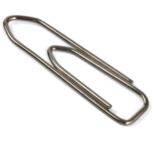 Maxi Paper Clips, 25mm, 100 pcs, Silver, PC25