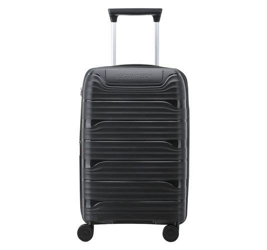 Delsey Securitech Dune 4 Double Wheels Hard Trolley, 55 cm, Black