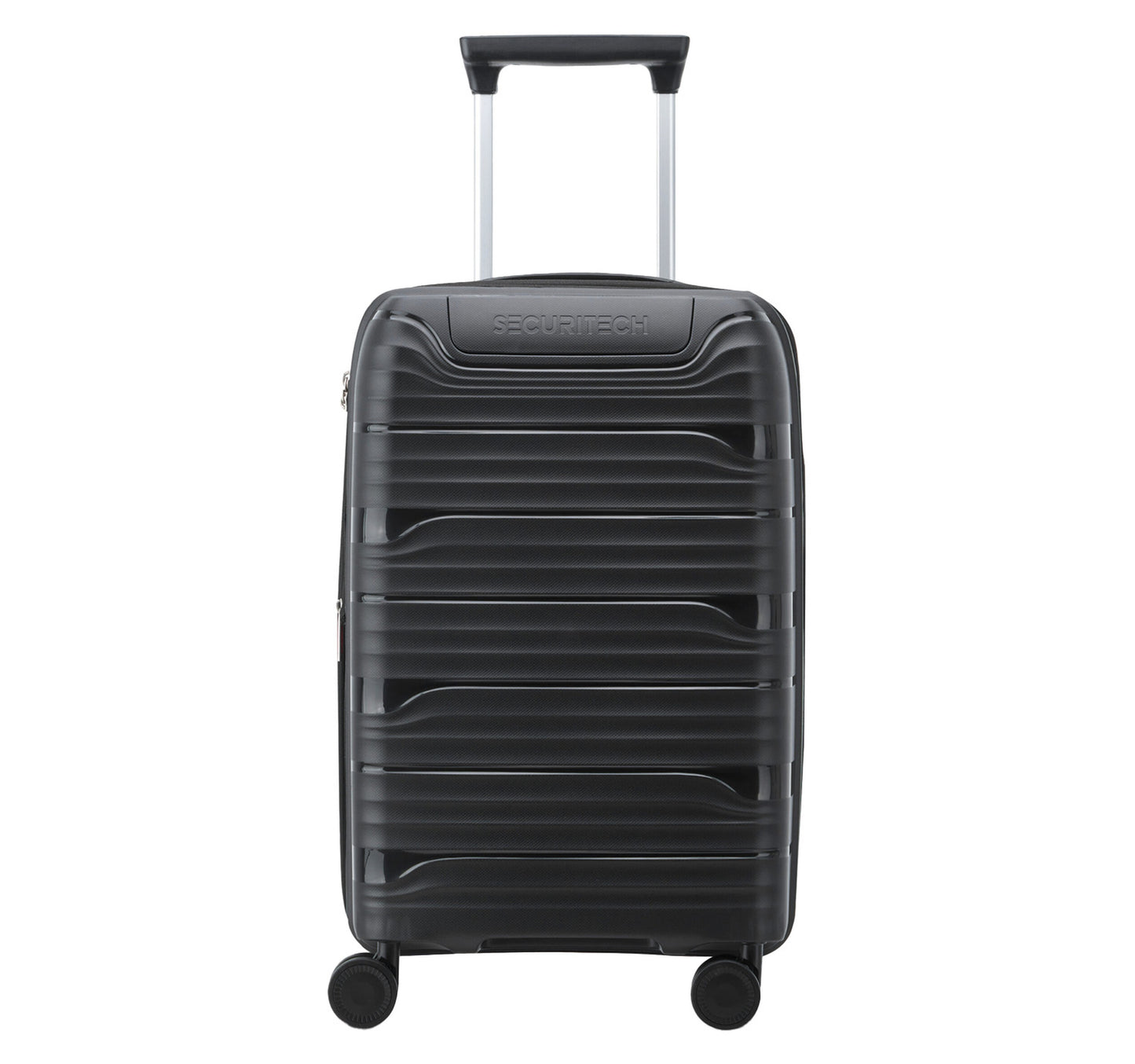 Delsey Securitech Dune 4 Double Wheels Hard Trolley, 55 cm, Black