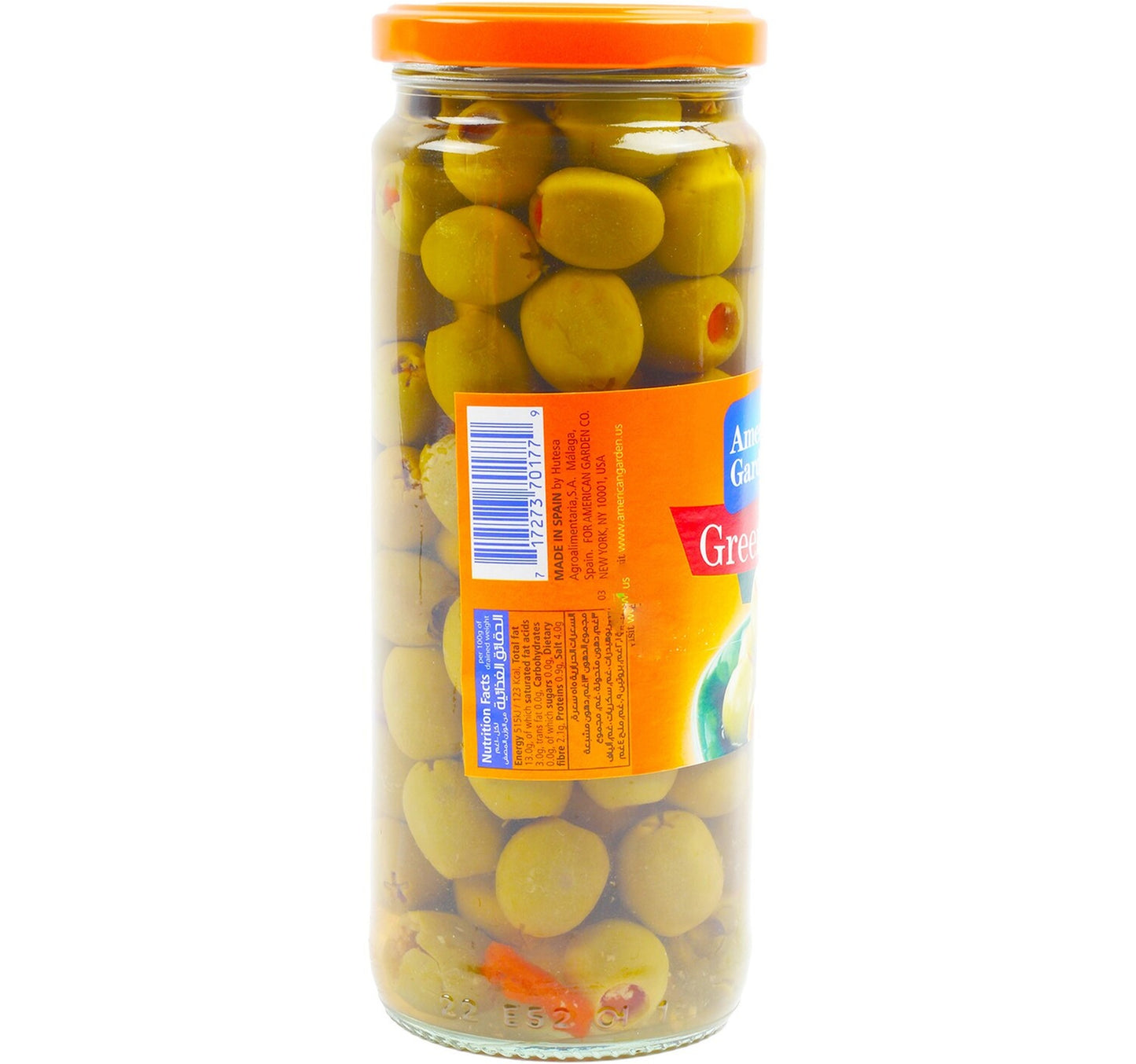 American Garden Stuffed Green Olives Value Pack 450 g