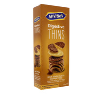 McVitie's Digestive Thins Milk Chocolate Cappuccino Biscuits 150 g