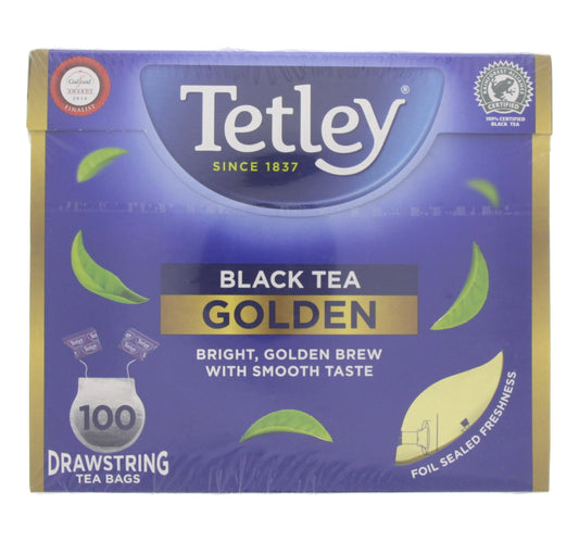 Tetley Black Tea Golden Drawstring Teabags 100pcs