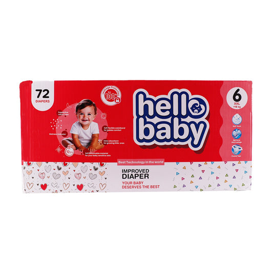 Hello Baby Diaper Pants Size 6 XXL +18 kg Box 72 pcs